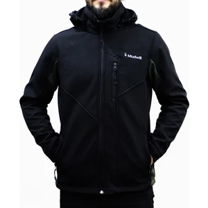 Outdoor Softshell Erkek Mont Ceket Siyah-Haki