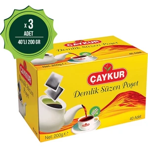 Demlik Çay 40 Lı 200 Gr X3