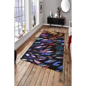 Kaymaz Dot Taban Yıkanabilir  Dijital Baskı Retro Duvar Tüyler Salon Halısı 180 x 180