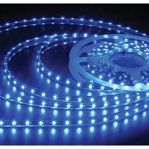 AS01-00306 Mavi 12V Üç Çip 60 Ledli Silikonsuz Şerit LED 5 m