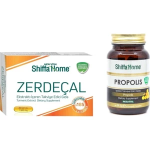 Shiffa Home Zerdeçal Kurkumin Ekstrat 1300 mg 30 Kapsül + Propolis 470 mg 60 Kapsül