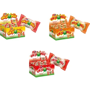 Ekşiyüz Sakız 3'lü 1050 gr ( Tutti Frutti - Portakal - Kola )