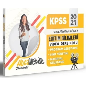 Hocawebde Yayınları KPSS 2021 Eğitim Bilimleri Program Geliştirme - Sınıf Yönetimi - Materyal Geliştirme Video Ders Notları