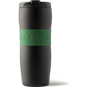 Starbucks® Klasik Seri Termos - Mat Yeşil - Siyah Renkli 355 ml