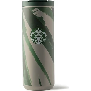 Starbucks® Klasik Seri Termos - Gri-Yeşil Renkli 473 ml