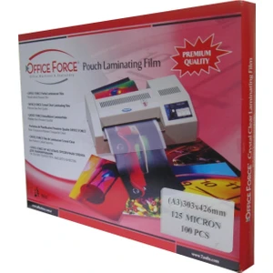 Office Force 125 Mic.A3 (303x426) Parlak Laminasyon Filmi 100’lü
