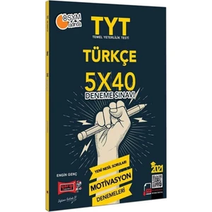 Yargı Yayınevi 2021 TYT Türkçe 5×40 Motivasyon Deneme Sınavı