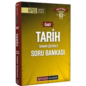 Pegem Akademi Yayıncılık KPSS 2021 ÖABT Tarih Tamamı Çözümlü Soru Bankası