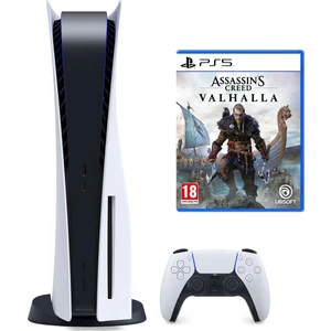 Playstation 5 Oyun Konsolu 825 GB Beyaz Renk ile Assassins Creed Valhalla Oyun Paketi