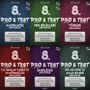 Bilfen Yayınları 8. Sınıf Pro&Test Soru Bankaları Seti Deneme