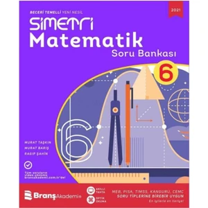 Branş Akademi Yayınları 6.Sınıf Simetri Matematik Yeni Nesil Soru Bankası