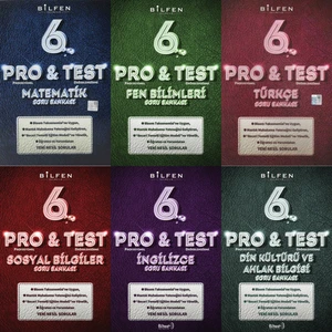 Bilfen Yayınları 6. Sınıf Pro&Test Soru Bankaları Seti Deneme Sınavı