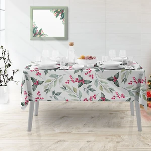 Yılbaşı Özel Tasarım Dijital Baskılı Masa Örtüsü 170 x 250 cm 6 Adet Peçete
