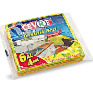 Temizlik Bezi Desenli 6 Al 4 Öde Ekonomik Paket