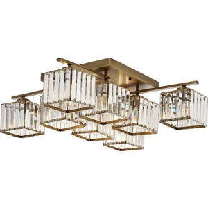 AVONNI AV-60230-8E Eskitme Kaplama Modern Avize E27 Metal Kristal 80cm