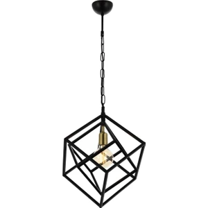 AVONNI AV-60117-1BSY Siyah Boyalı Modern Avize E27 Metal 40cm