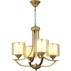 AVONNI AV-65228-4E Eskitme Kaplama Modern Avize E27 Metal Cam 55cm