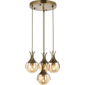 AVONNI AV-60161-4ET Eskitme Kaplama Modern Avize E27 Metal Cam 40cm