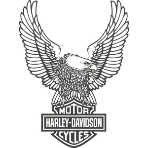 Sticker Fabrikası Harley Davidson Kartal Sticker 00315