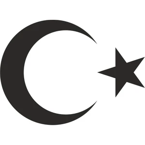 Sticker Fabrikası Türk Bayrağı Ay Yıldız 00323