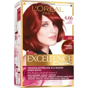 L'Oréal Paris Loreal Paris Excellence Creme Saç Boyası 6.66  Yoğun Kızıl