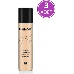 Bacak Fondoteni Lıght Açık 1 Numara 75 ml - 3 Adet