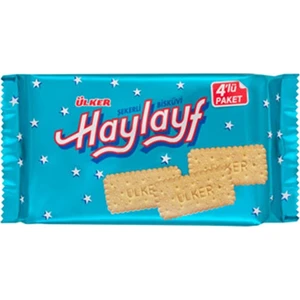 Haylayf Şekerli Bisküvi 4X64 gr