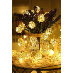 Dekoratif Rattan Model Şerit LED (10'lu)