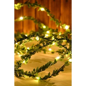 Dekoratif Yapay Yapraklı Peri LED 3 Metre Sarmaşık Ledli (Günışığı)