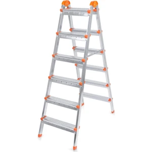 12506 Çift Çıkışlı 6+6 Metal Merdiven