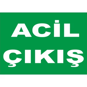 Acil Çıkış Levhası