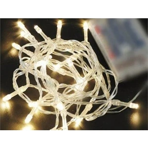 Berrin Store 10 Metre Şeffaf Kablolu Gün Işığı Sarı Renk Pilli LED Işık