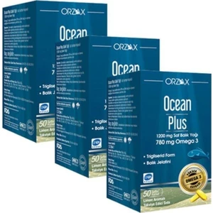 Plus 1200 mg Omega3 Balık Yağı 50 Kapsül 3 Adet