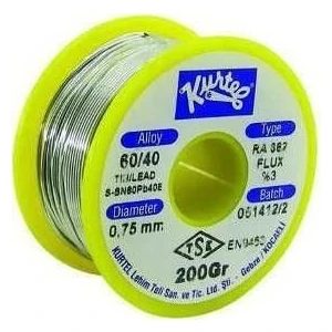 Lehim Teli 200GR 0.75MM Kendinden Pastalı