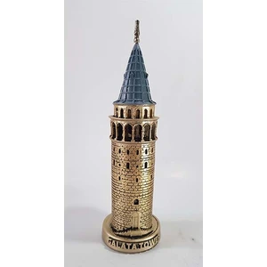 Hediye Seviyorum Galata Kulesi Biblo Altın Küçük 23CM