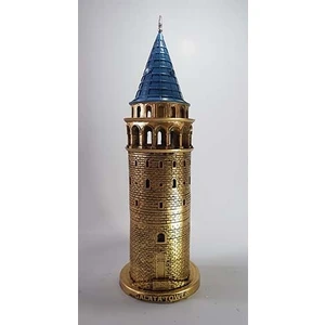 Hediye Seviyorum Galata Kulesi Biblo Altın Büyük 41CM