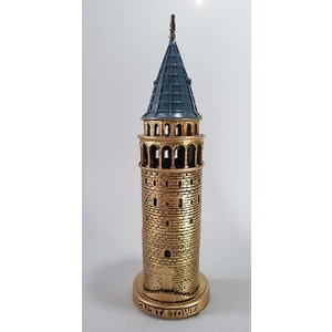 Hediye Seviyorum Galata Kulesi Biblo Altın Orta 29CM
