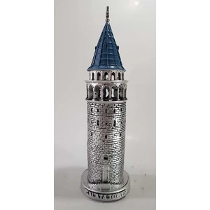 Hediye Seviyorum Galata Kulesi Biblo Gümüş Orta 29CM