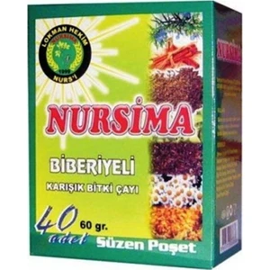 Biberiyeli Karışık Bitki Çayı 40 Adet Süzen Poşet