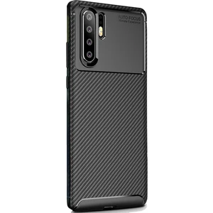 Smart Tech Huawei P30 Pro Karbon Desenli Negro Silikon Kılıf Siyah