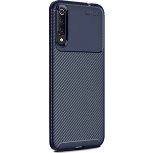 Smart Tech Xiaomi Mi 9 Karbon Desenli Negro Silikon Kılıf Lacivert