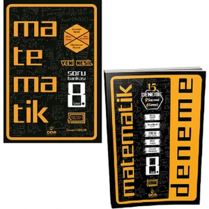 DNA Yayınları 8. Sınıf Matematik Soru Bankası & 15 Li Deneme