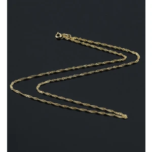 925 Ayar Gümüş Singapur (Kıvrım) Zincir Kolye