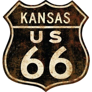 Route 66 Kansas Sticker 00386