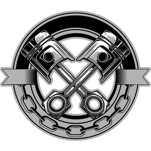 Motosiklet Motor Piston Sticker 00384