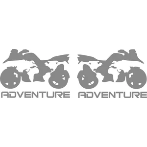 Sticker Fabrikası Motor Adventure 2 Adet Sticker 00402