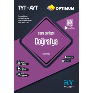 Referans Yayınları Optimum TYT AYT Coğrafya Tamamı Video Çözümlü Soru Bankası (Kolay-Orta-Zor)
