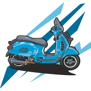 Scooter Motosiklet Sticker 00411