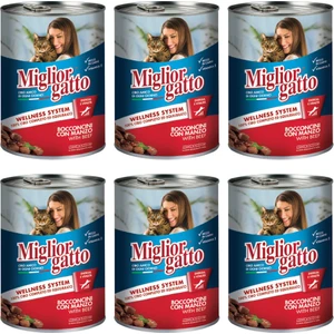 Miglior Gatto Sığır Etli Kedi Maması 405 gr - 6 Adet