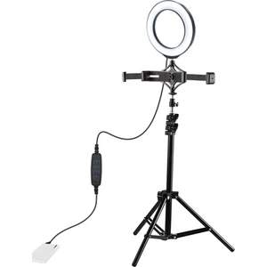 AL-32485 Çift Telefon Tutucu 6.2 cm LED Işık Stand 1.1 m